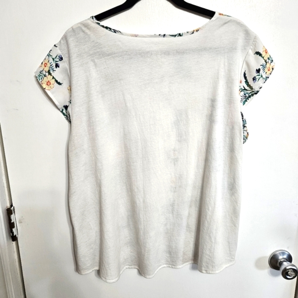 Van Heusen Floral Short Sleeve Blouse Size XL - Picture 5 of 8